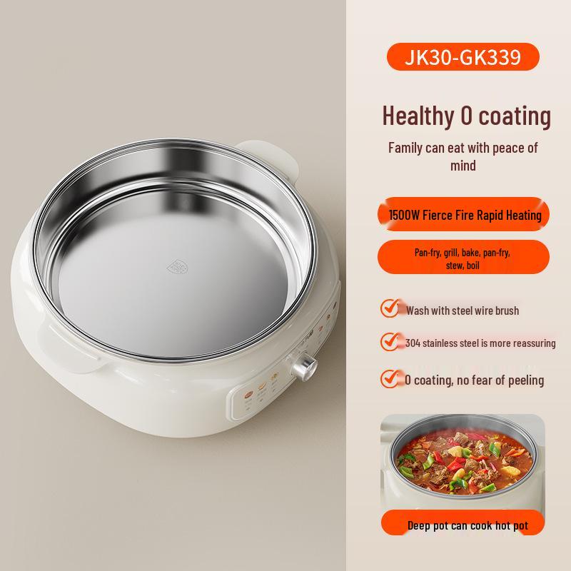 Joyoung 0-Coating Stainless Steel Multi-functional Griddle & Hot Pot (GK339)