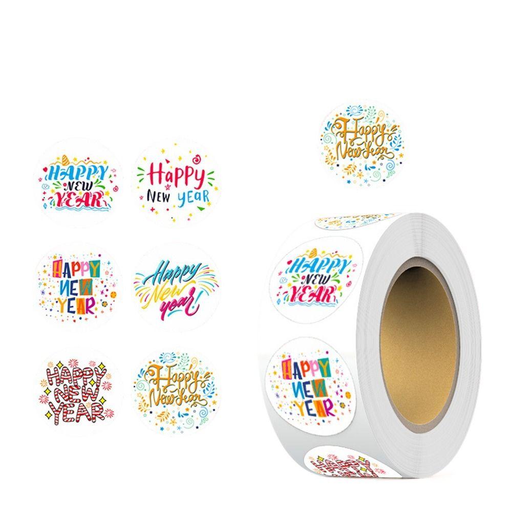 Gift Packaging DIY Seal Roll New Year's Sticker Good Luck Adhesive Label Sticker  Party Favors