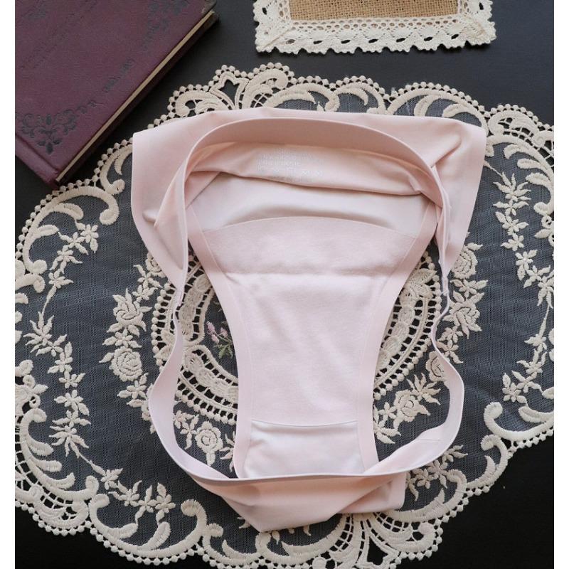 7A Antibacterial Minimalist Slim Strip Sexy One-piece Seamless Underwear for Women's Low Waist Briefs Triangle Panties