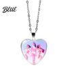 Cute Heart Pendant Korean Pop Hunters Necklace Anime Merchandise Skin-friendly