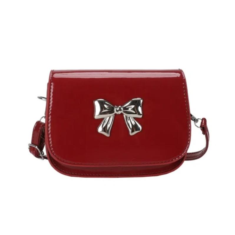 New Design Bowknot Armpit Bag Solid Color Y2k Small Handbag Casual Bow Crossbody Bag  Lady