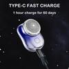 1PC Electric Shaver Men's Rechargeable Mini Portable Cordless Razor Face  Beard Electric Mini Travel Razor