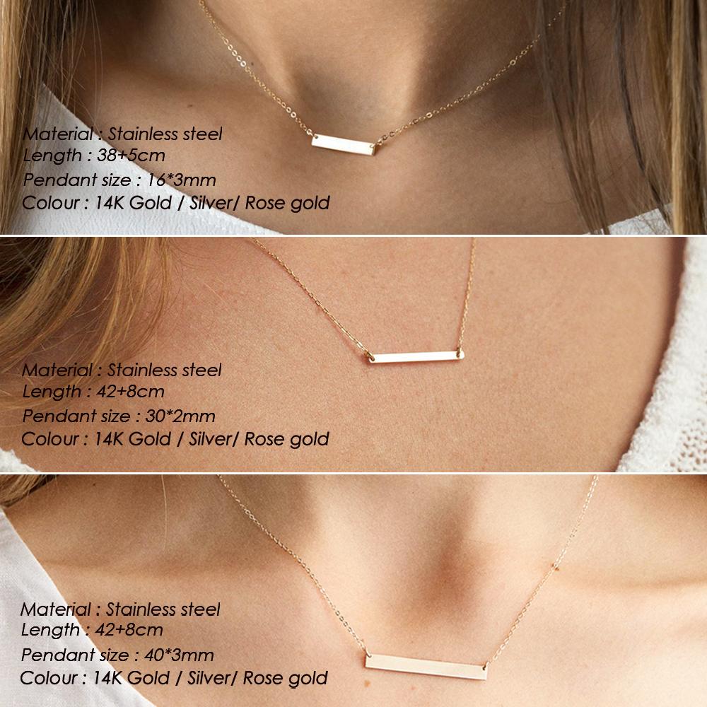 eManco Minimalist Chokers Necklace for Women Stainless Steel Necklace Women Dainty Gold Color Necklaces Jewelry
