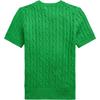 Polo Ralph Lauren Cotton Cable Knit Short Sleeve Sweater Women Sweaters 211910987-035