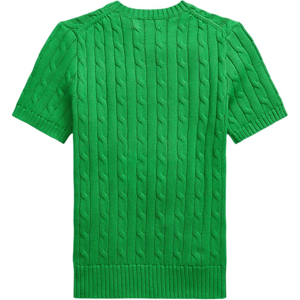 Polo Ralph Lauren Cotton Cable Knit Short Sleeve Sweater Women Sweaters 211910987-035