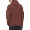 Salomon Outerpath Minimalist Letter Waterproof Windproof Comfortable Breathable Casual Hooded Jacket Men jackets Red Brown C23143