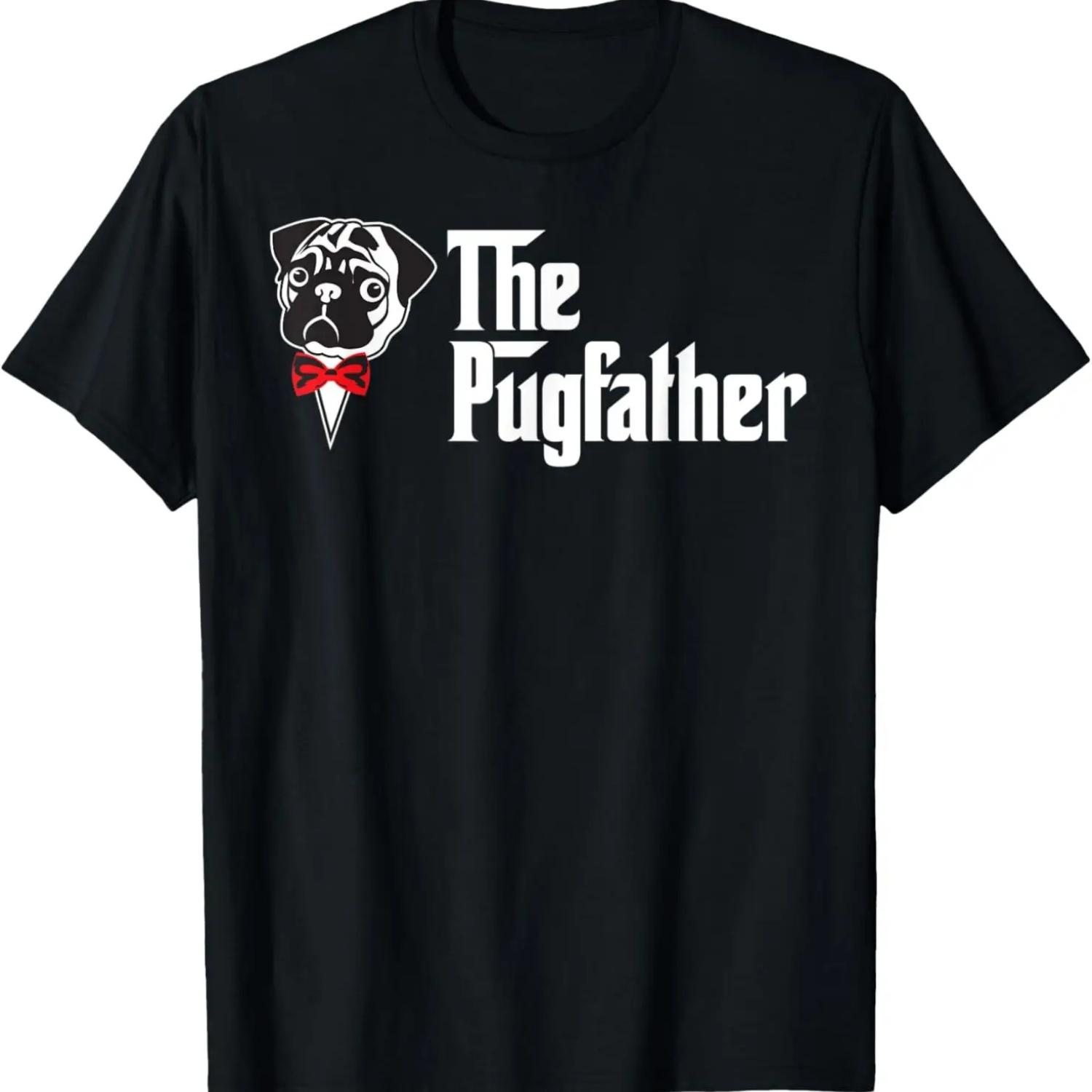 Смешная футболка для папы мопса  PugFather  S