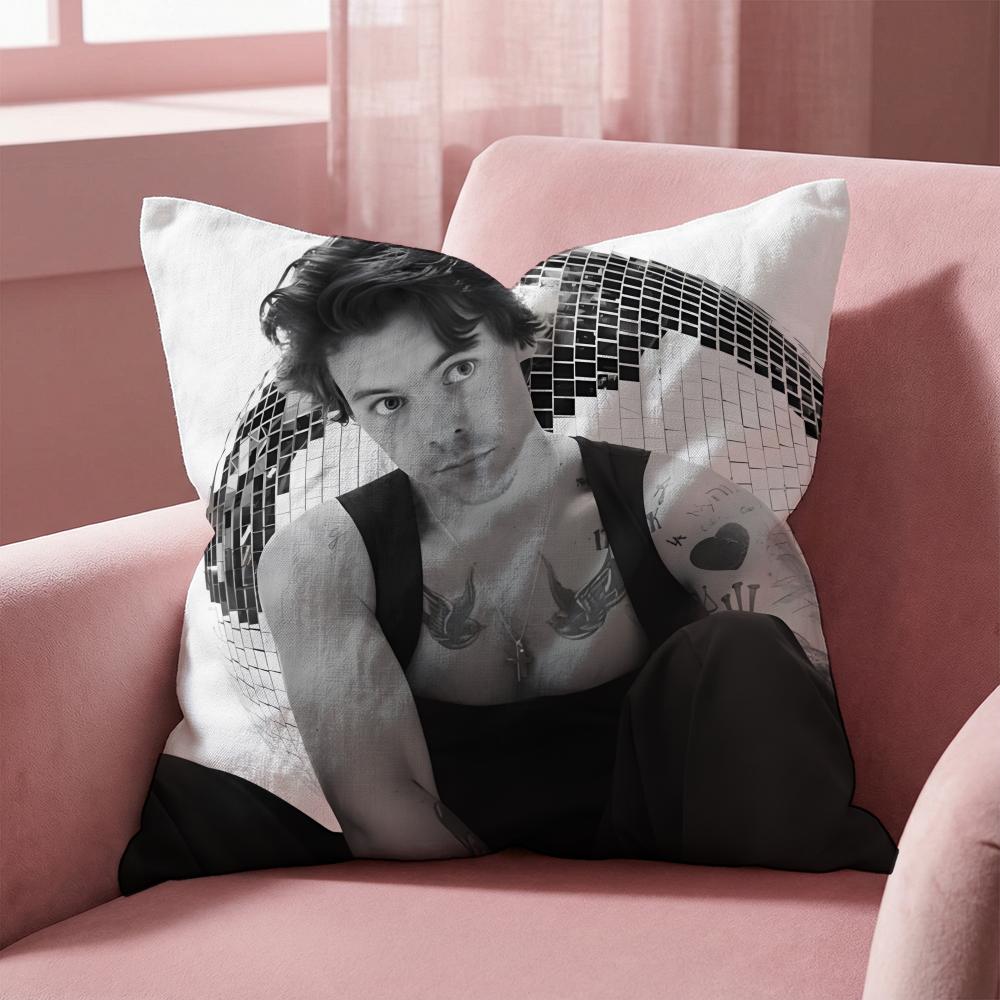 

Harry Styles Cushion Cover Multi-Scene Pillow Cover for Home & Car - Reversible, Soft & Durable for Daily Use 30cmx30cm