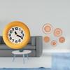 Contemporary Analog Wall Clock Silent Non Ticking Round Wood Hanging Decor Unique Rattan Woven Art