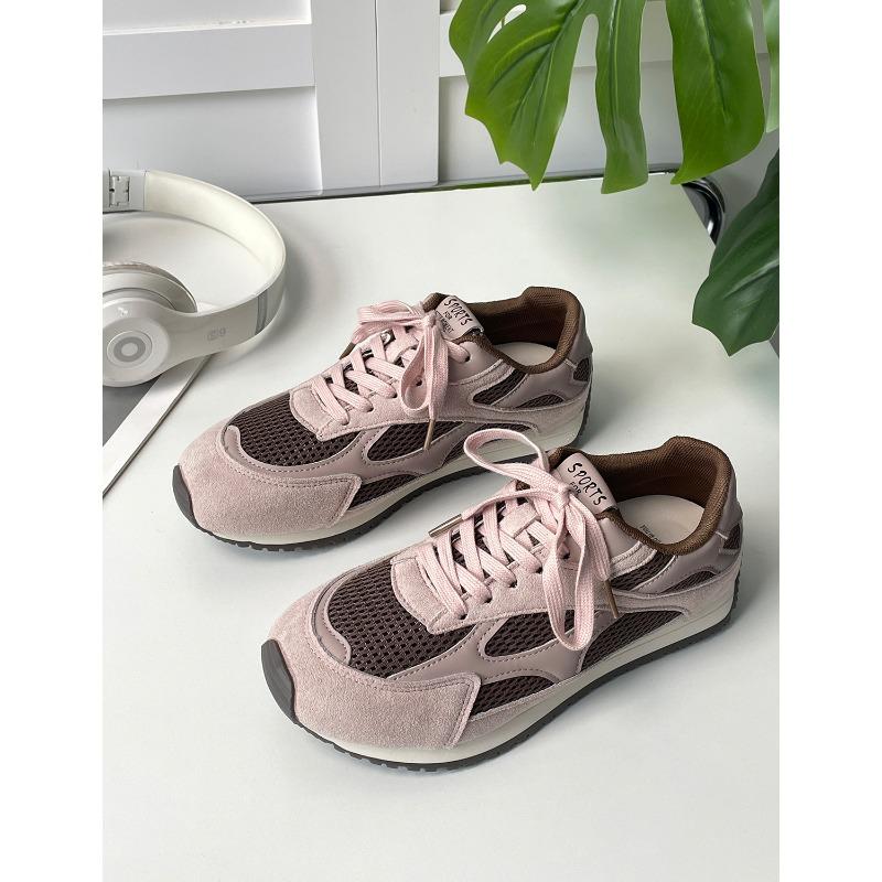 New products are on sale, summer new thick-soled retro breathable mesh casual sneakers 5755