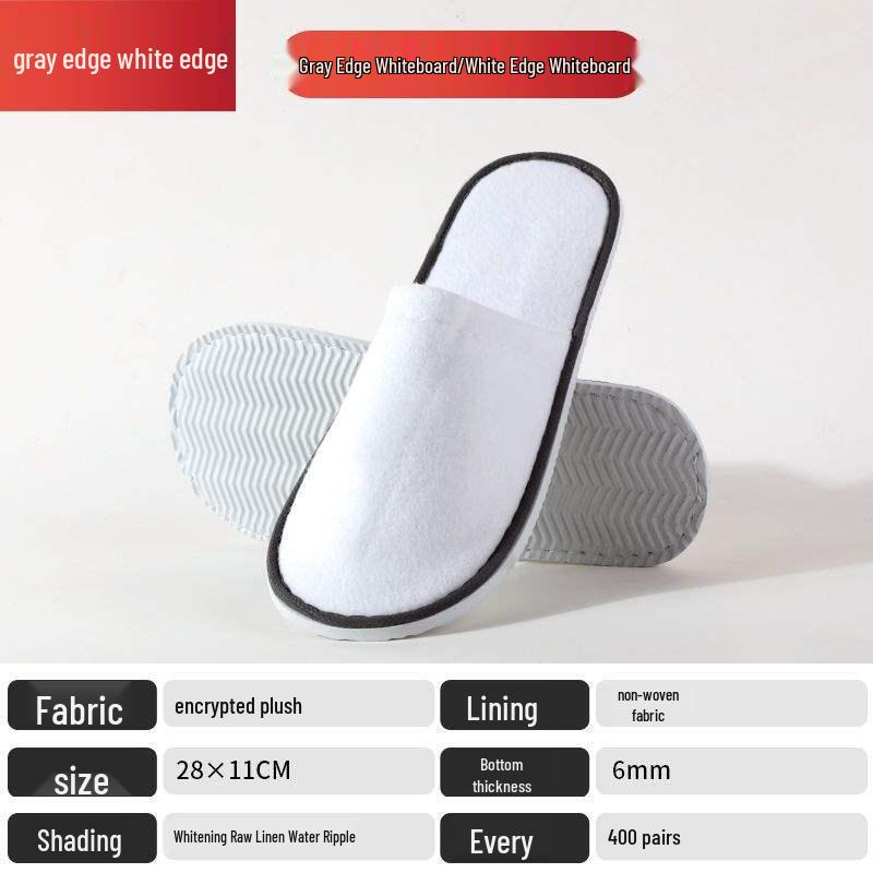 Luxurious Non-slip Hotel & Home Disposable Slippers