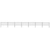 VidaXL Garden Fence with Spear-Shaped Top Steel 1248 X 80 Cm Black 277608