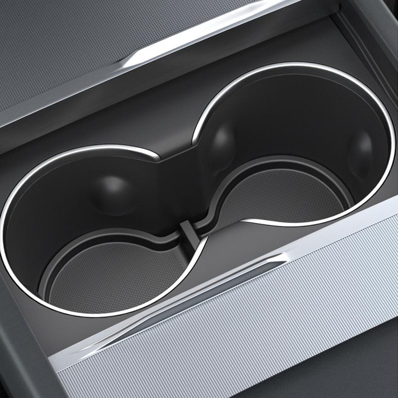 Silicone Center Console Cup Holder Coaster for Tesla Model 3/Y (Updated Version)