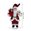 Standing Doll Christmas Santa Claus Plaid Clothing Decoration Party Festival Craft Ornament