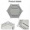 Hexagonal Paint Tool Stainless Steel Gauge Wet Film Comb