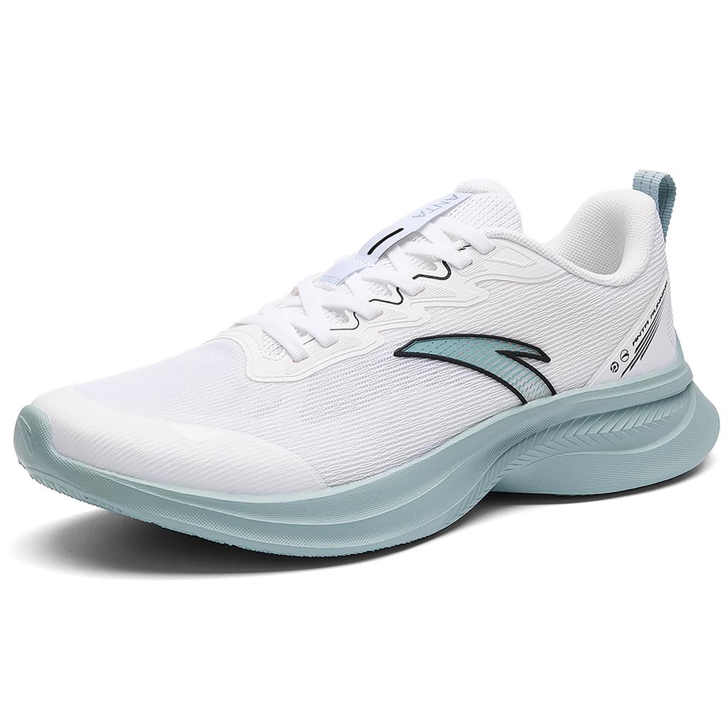 Anta Hydrogen Running Series Trendy Versatile Shock Absorbing Breathable Low Top Casual Running Shoes Men sneakers White Green 912625516Q-2