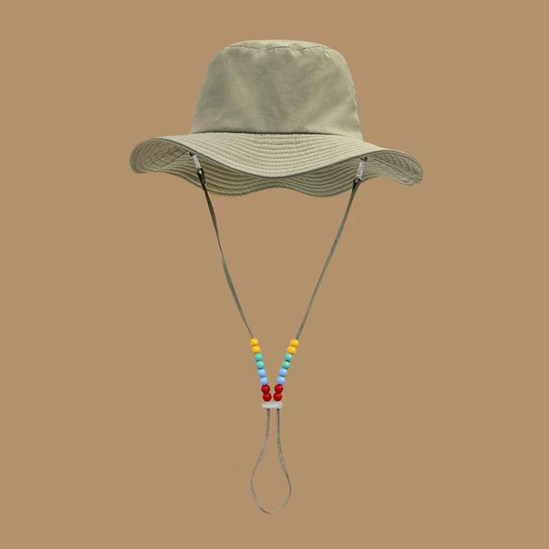 

Large Brim Fisherman Hat For Women Spring And Summer Anti-Ultraviolet Sun Protection Hat Simple Basin Hat