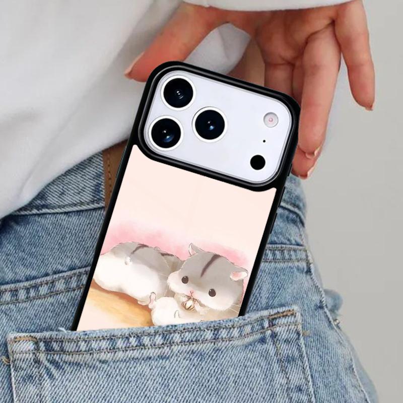 Guinea Pig Hamster Collage soft Phone Case for iPhone 16e 15 14 13 12 17 Pro Max Plus Air 17pro Cover Coque