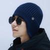 OEM wool hat Men's ear protection hat Fleece thickened outdoor warm anti-knitted hat