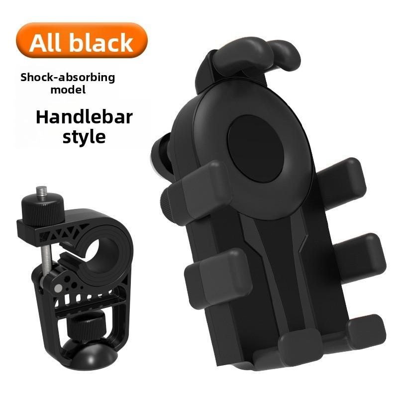 Electric Bike Phone Holder Abs Shockproof Mount For Cycling Enthusiasts Black