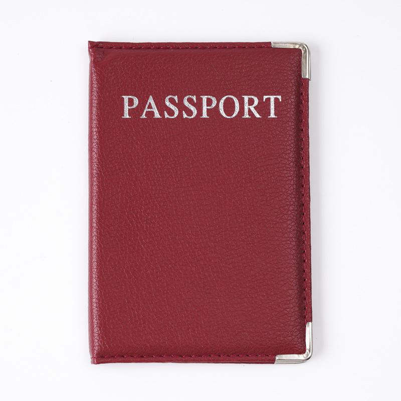 1 Stück Reisepass-Schutzhülle aus Pu-Leder, Dokumentenetui, Reisepass, Schutzhülle, Material, wasserdicht, für Frauen und Mädchen