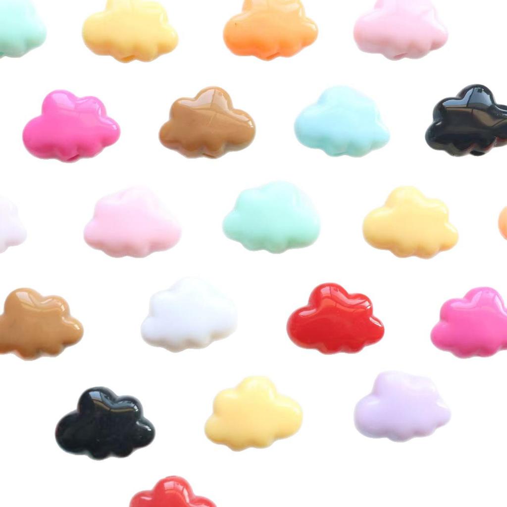 Solid Color Cloud Beads DIY Phone Strap & Bag Accessory