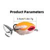 Soft Lure 3.5cm7g Fishing Frog Lure Snakehead Fishing Lure Bait Pike Spoon Wobbler Silicone Fis T7Y4