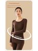 Women's Round Neck Velvet Bottoming Shirt - Winter Plush Seamless Innerwear, Thickened for Warmth