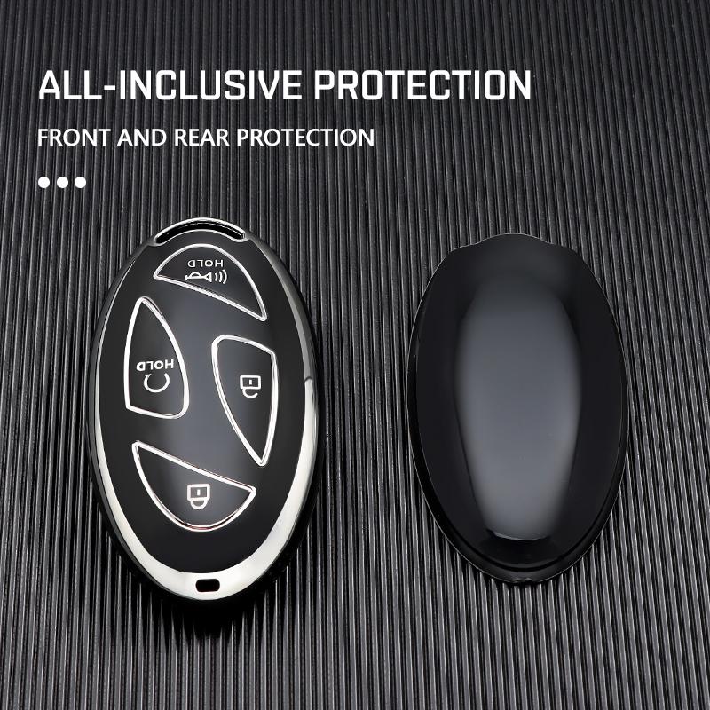 Tpu 5 7 Buttons Auto Key Fob Cover Case Housing Fit For Xiandai Hyundai Ioniq 6 New Grand Prix Gn7 Kona Protector Remote Bag Auto Accessories