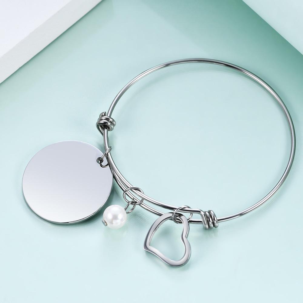 Push-Pull Bracelet Diy Telescopic Bracelet Adjustable Stainless Steel Bracelet