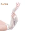 1 Pair Performance Gloves Hollow Out Fishnet Thin High Elasticity Fingerless Thin See-through Cosplay Club Party Festivals Gloves