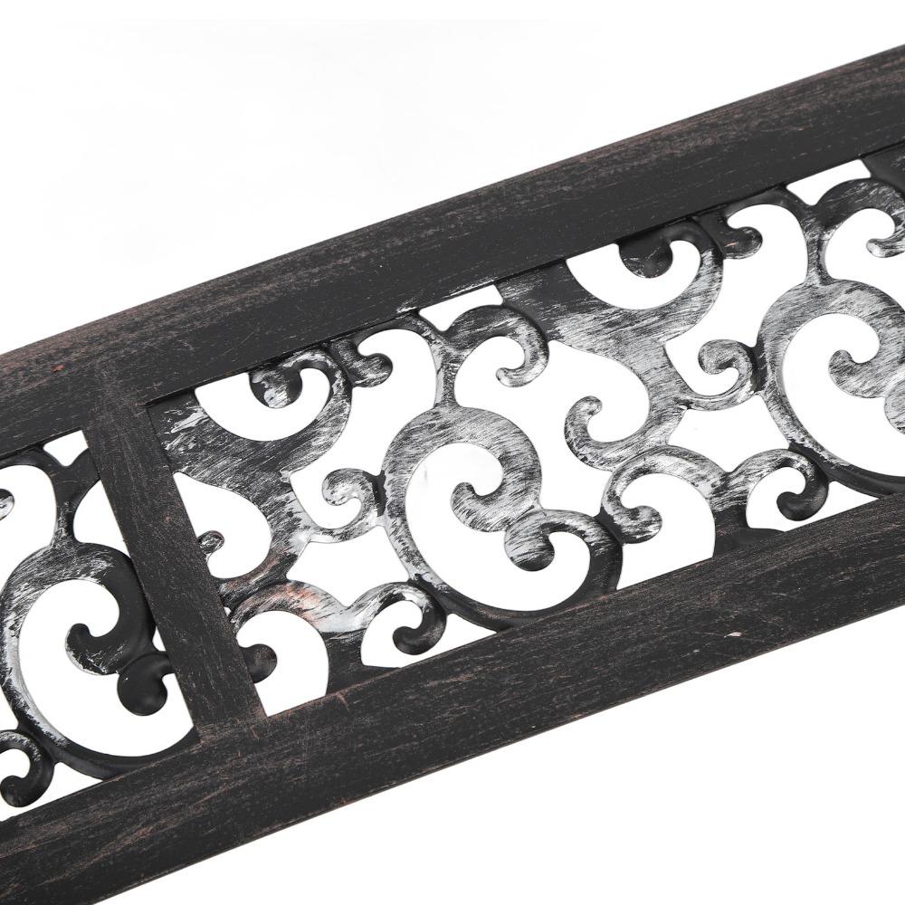 2pcs Balck Wall Candle Holder Iron Iron Wall Art Decorations Elegant Wall Candle Sconce for Office