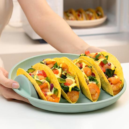 Silicone Taco Plates Holder Burrito Dish Large Capacity Tortilla Clip with Cluster