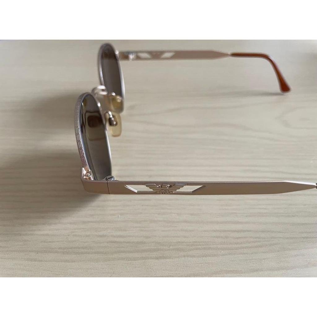 Used ARMANI Armani Sunglasses Oval Metal Frame Sunglasses