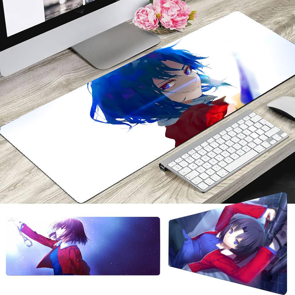 Shiki Ryougi Animation The Garden Of Sinners Mousepad Mouse Mat Desk Mat With Pad Gaming Accessories Prime Gaming XXL Keyboard