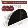 Drywall Corner Sander, Semi-Circular Angle Tool with 12PCS 9 Inch Hook and Loop Sanding Discs 120/180/240 Grit for Wall Corners