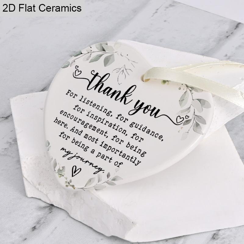 Thank You Gifts Ceramic Ornament - Appreciation Gifts for Women, Thank You Gift for Coworker, Friend, Teacher, Boss, Employee - Home Decoration Idea