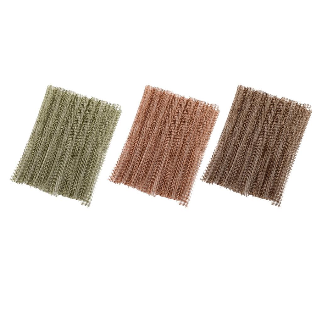 100 st 9/16 tum Trådbindningsryggar 120 Blad Kapacitet Spiral Dubbelögla Bindning Tvillingögla Trådar Co