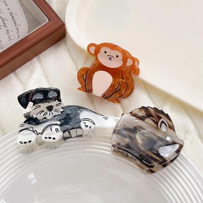 Schnauzer Affe Acetat Haarspange - Damen Kopfschmuck & Styling-Accessoire