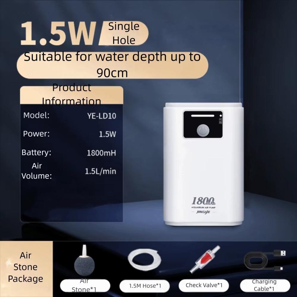 Ultra-Quiet Aquarium Oxygen Pump Low Noise Fishing Oxygen Pump Fish Tank Aerator  Outdoor Fishing