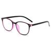 Rivets Finished Myopia Glasses Women Blue Film Coating Oval Nearsighted Eyeglasses -1.0 -1.5 -2.0 -2.5 -3.0 -3.5 -4.0 -4.5 -6.0