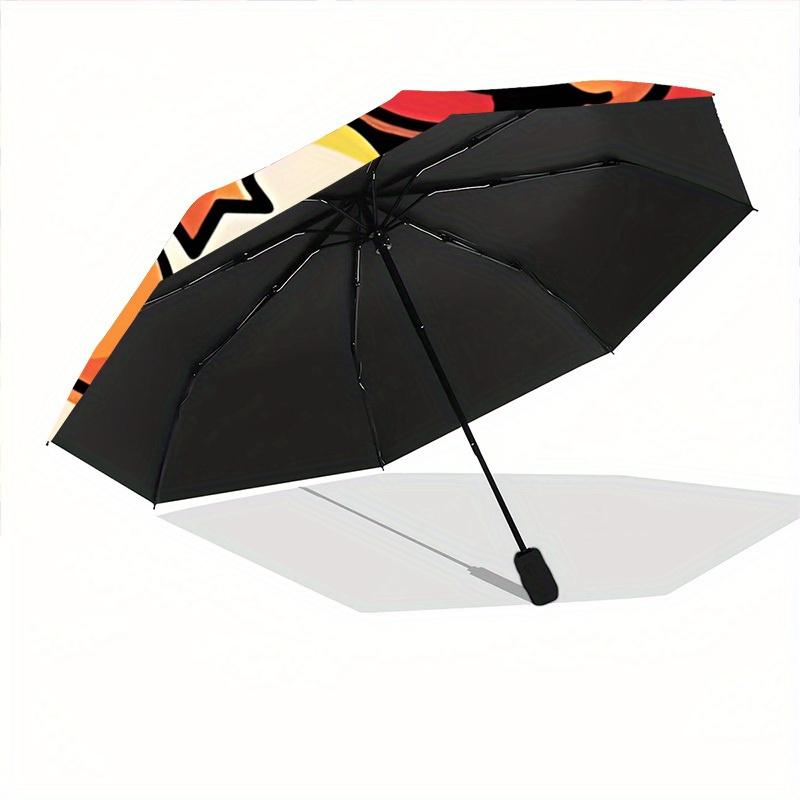 Charmander Campfire Pokémon Automatic Open/Close Umbrella Folding Umbrella,Portable Compact Perfect Gift for Birthday, Christmas0809189