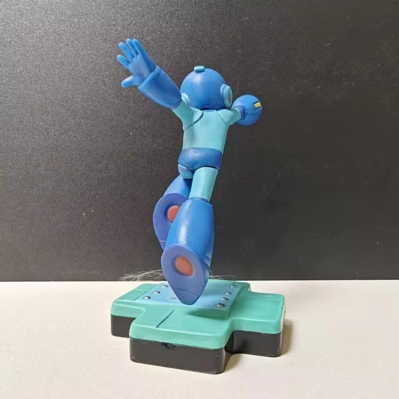 Anime Games Rockman Figures Mega Man Desktop Ornament Model Computer Case Decoration Boy Toy Collectible Festival Gift