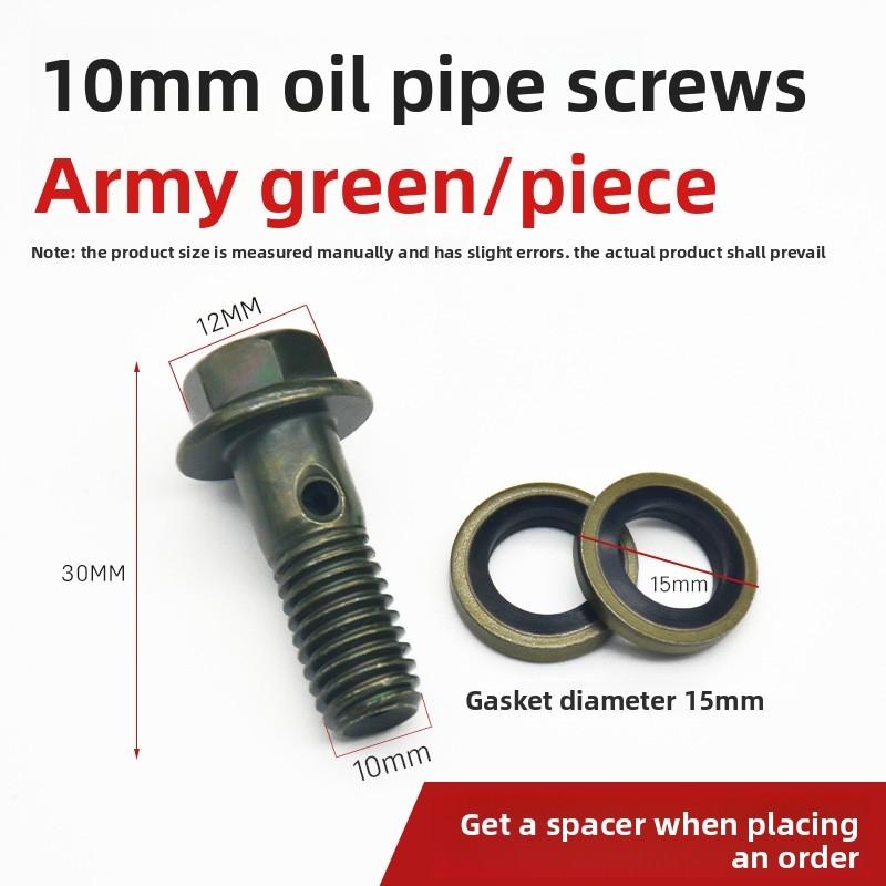 Tubo pompa olio freno a disco moto elettrica vite cava 8/10mm, bullone pinza pompa superiore e inferiore freno scooter