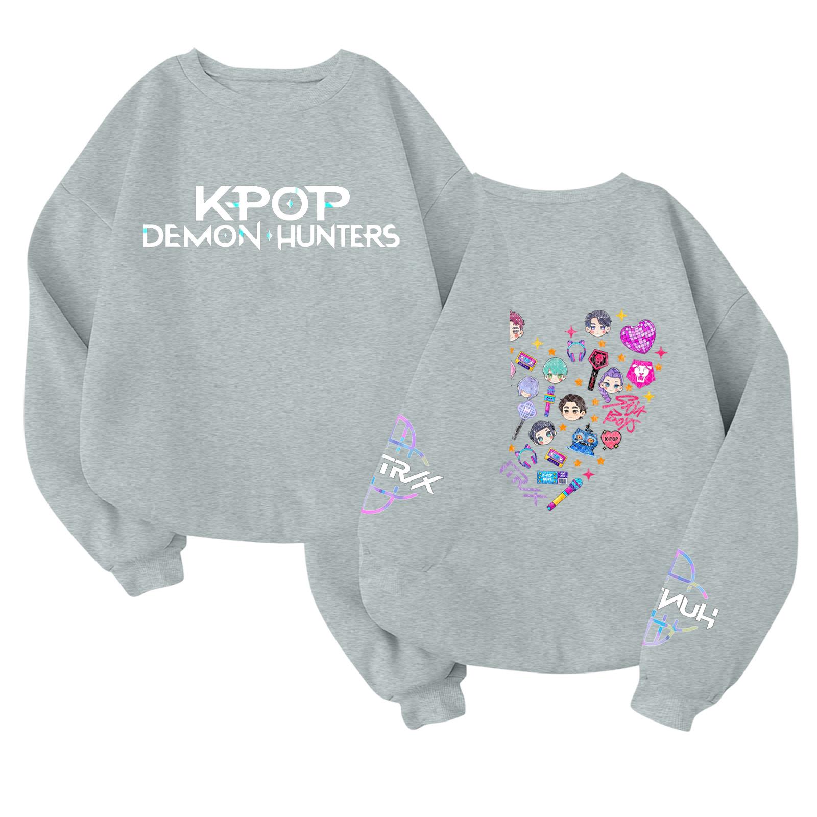 

Детский модный легкий пуловер с длинным рукавом и круглым вырезом с карманами, пуловер с принтом 150