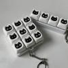 Nine/Four Grids Black Cat Keyboard Keychain Mechanical Keyboard Tapping Fidget Toy Fun Mechanical Switch Keycap Fingertip Gadget