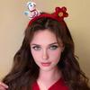 2026 Year of Horse Headband Plush Soft Comfortable Bright Red Hair Hoop 2026 Zodiac Hair Accessory Festive Joyful Decoration