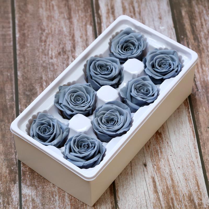 Ewige Lebensblume Material Geschenkbox Unsterbliche Rose Blume Getrocknete Rose Künstliche Konservierte Blumen Kopf Rosen