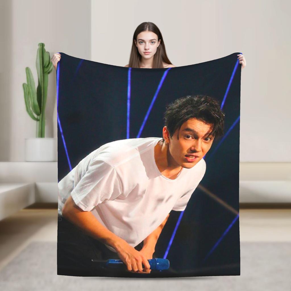 My Favorite Dimash Dear Dears Warm Soft Blankets Plush Bedding Throws Fluffy Home Decor Flannel Bedspread Sofa Bed Cover