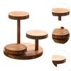 Wood Cake Stand Cupcake Tower Countertop Display Shelf Lightweight Sturdy Tiered Wooden Plant